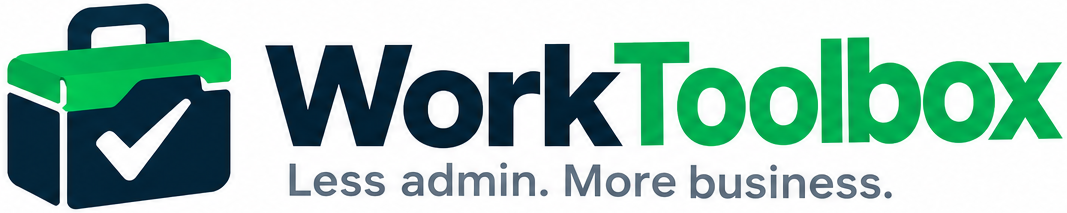 WorkToolbox — Less admin. More business.